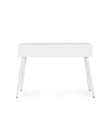 Consola de 3 Cajones de Madera en Color Blanco y Natural Charley