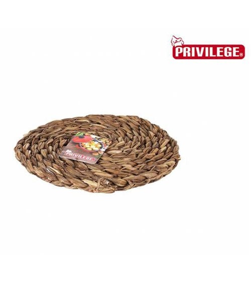 Salvamanteles Redondo de Mimbre Natural