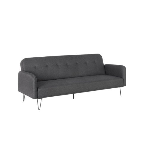Sofá Cama de 3 Plazas en Color Negro Bridjet