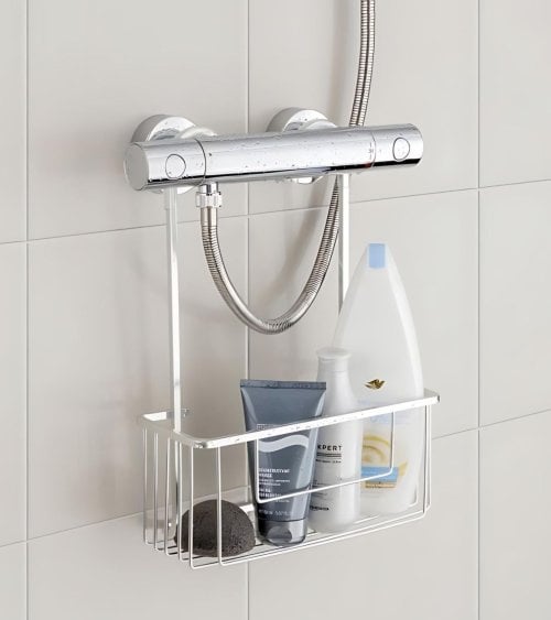 Estante para Ducha con Un Nivel de Aluminio