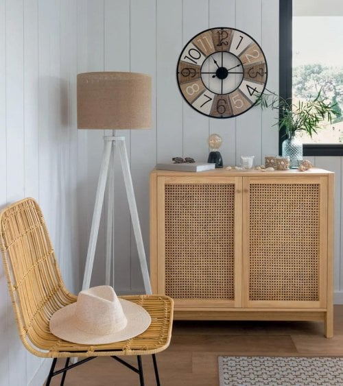 Lámpara de Madera Elva Estilo Trípode