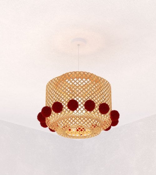 Lámpara Colgante Infantil Liby de Bambú