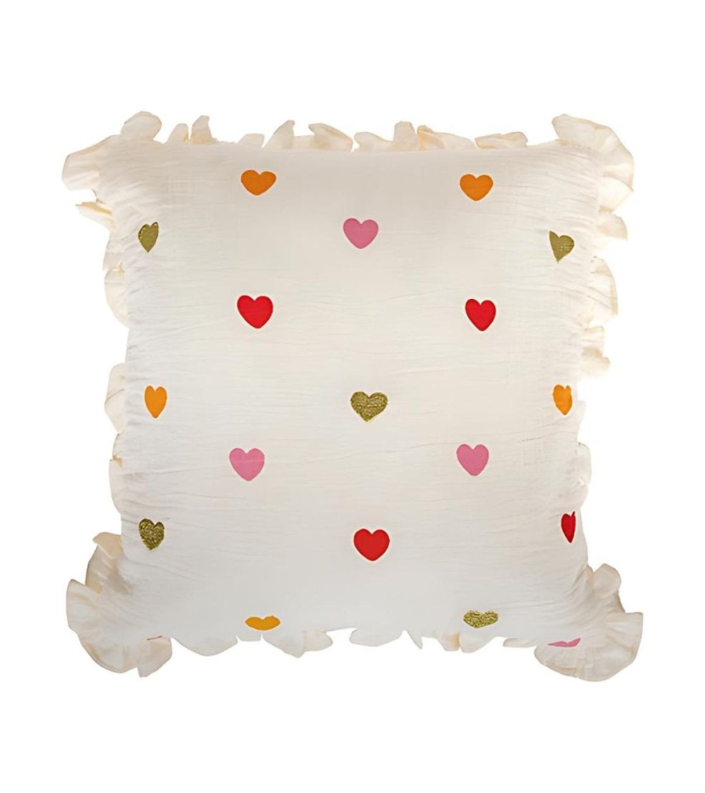 Cojín Infantil de Corazones Coloridos