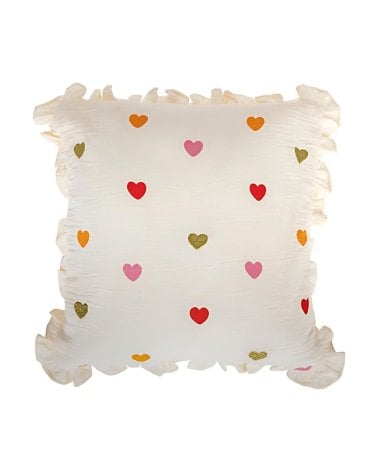 Cojín Infantil de Corazones Coloridos