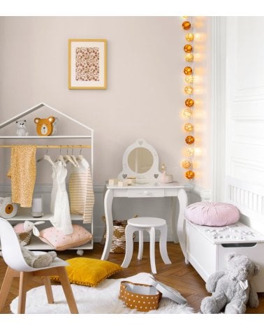 Tocador Infantil de Princesa con Taburete