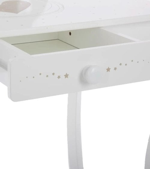 Tocador Infantil de Princesa con Taburete