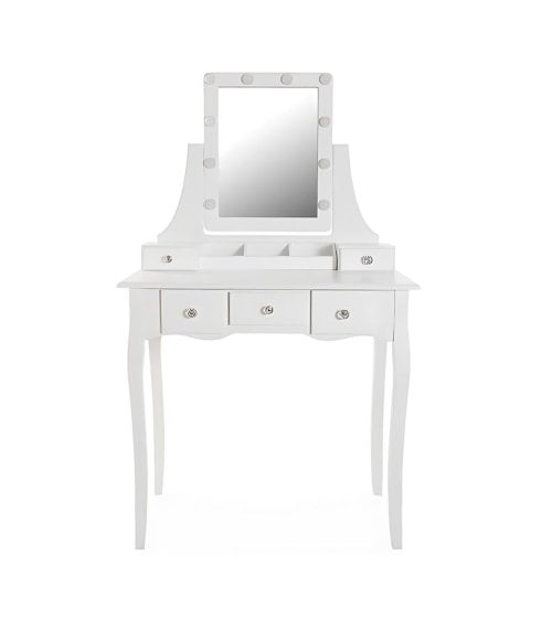 Tocador Glam con Luces y Compartimientos