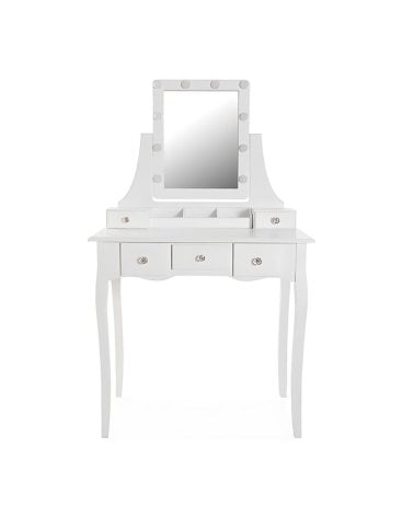 Tocador Glam con Luces y Compartimientos