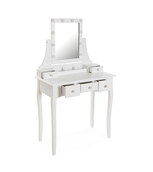 Tocador Glam con Luces y Compartimientos