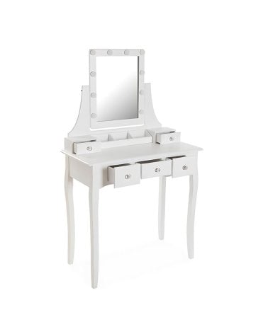 Tocador Glam con Luces y Compartimientos