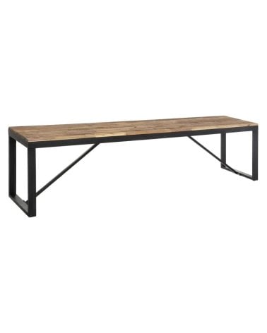 Banco de Comedor Edena de Acero y Madera de Acacia