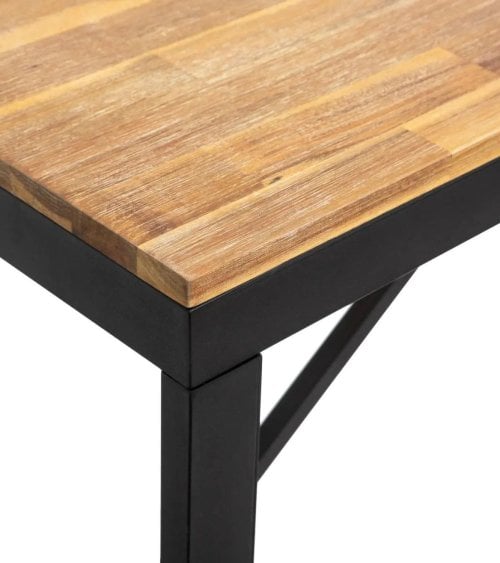 Banco de Comedor Edena de Acero y Madera de Acacia