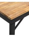 Banco de Comedor Edena de Acero y Madera de Acacia