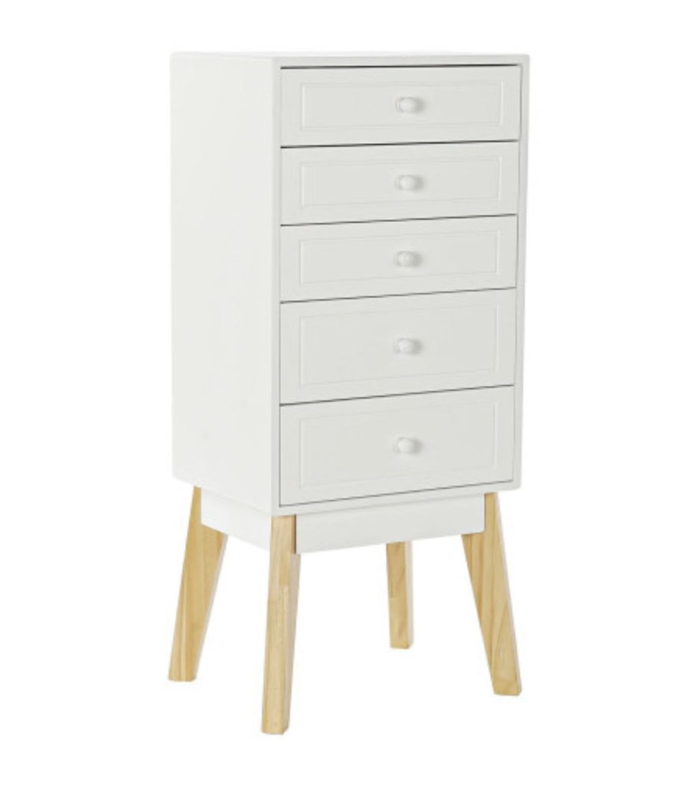 Cajonera de 5 Cajones con Patas Altas Cajonera de 5 Cajones con Patas Altas