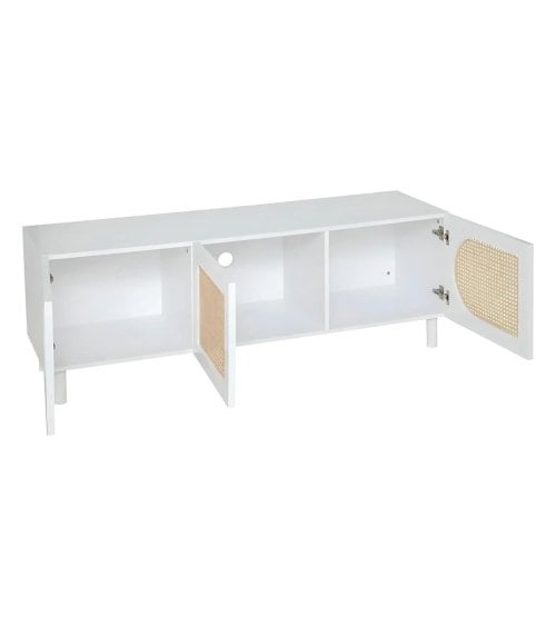 Mueble de TV Cannage con 3 Puertas Abatibles