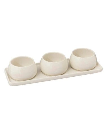 Set de Cuencos y Bandeja para Servir Aperitivos