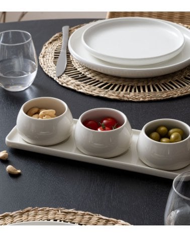 Set de Cuencos y Bandeja para Servir Aperitivos