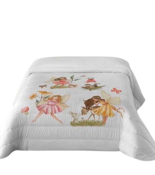 Edredón Nórdico Infantil Flora de Tacto de Plumas