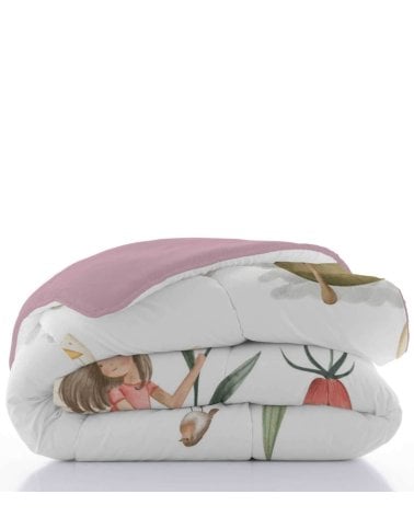 Edredón Nórdico Infantil Flora de Tacto de Plumas