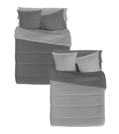 Edredón Nórdico Bicolor de Tacto de Plumas