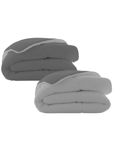 Edredón Nórdico Bicolor de Tacto de Plumas