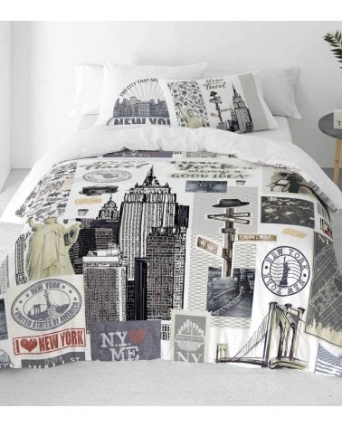 Funda Nórdica NY Travel con Funda de Almohada