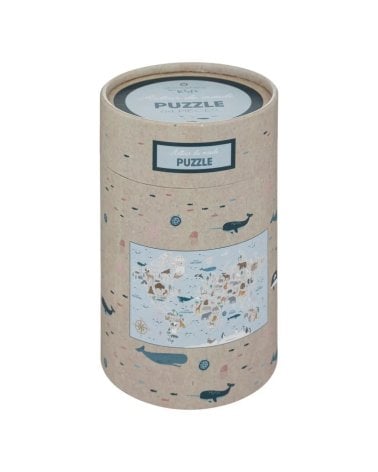 Puzzle Infantil de 64 Piezas de Mapa de Animales
