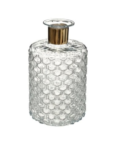 Jarrón Suite de Cristal con Relieve Elegante
