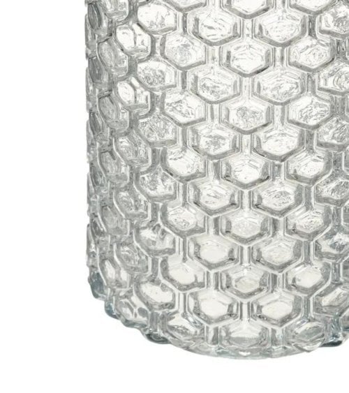 Jarrón Suite de Cristal con Relieve Elegante