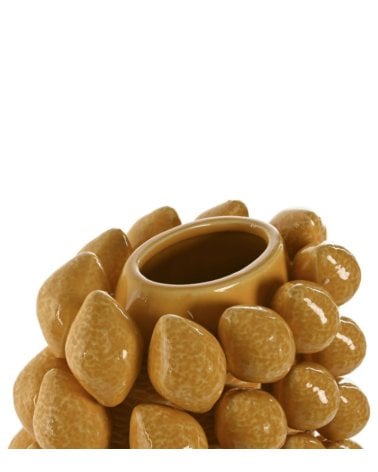 Jarrón Amarillo de Limones de Gres