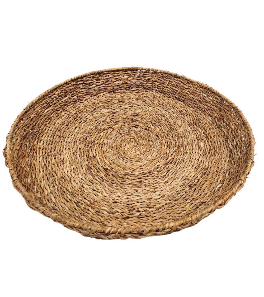 Bandeja de Yute Circular para Centro de Mesa