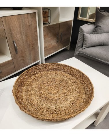 Bandeja de Yute Circular para Centro de Mesa