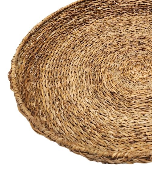 Bandeja de Yute Circular para Centro de Mesa