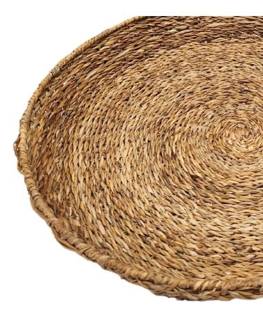 Bandeja de Yute Circular para Centro de Mesa