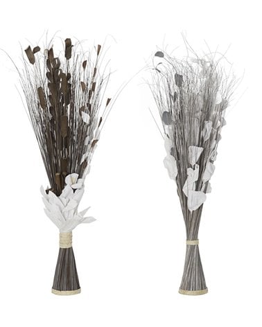 Ramo en Fibra de Coco Artificial para Interior Marrón y Gris