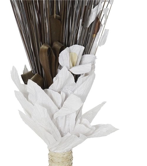 Ramo en Fibra de Coco Artificial para Interior Marrón y Gris