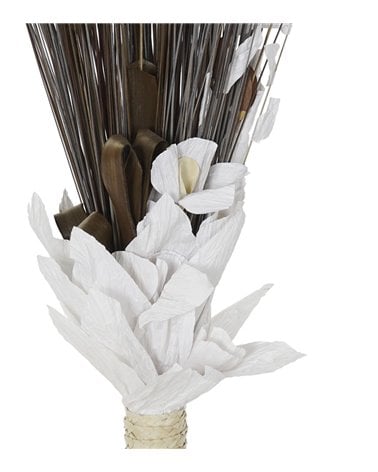 Ramo en Fibra de Coco Artificial para Interior Marrón y Gris