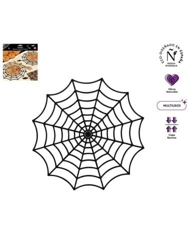 Mantel Individual de Telaraña para Halloween