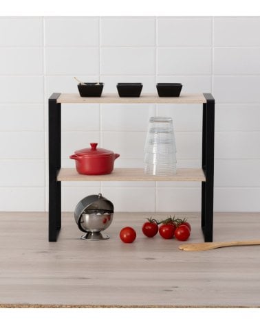 Estantería de 2 Niveles para Ordenación de Cocina