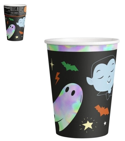 Set de 6 Vasos Desechables para Halloween
