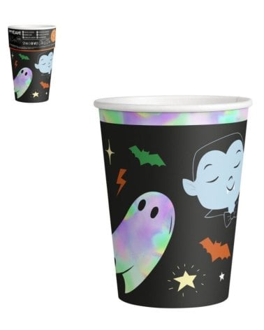 Set de 6 Vasos Desechables para Halloween
