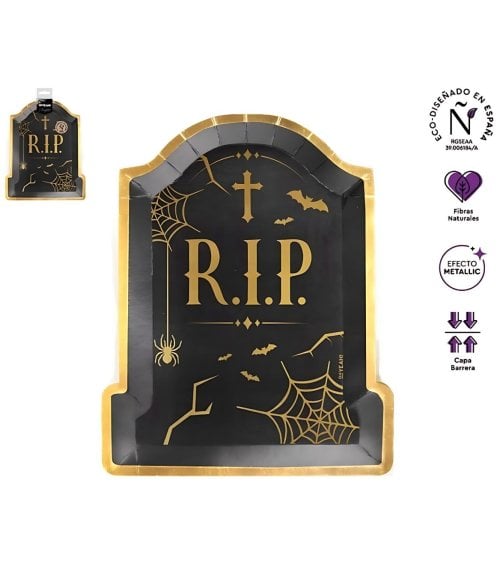 Bandeja Desechable Truco o Trato para Halloween