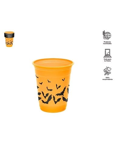 Set de 8 Vasos Premium de Halloween