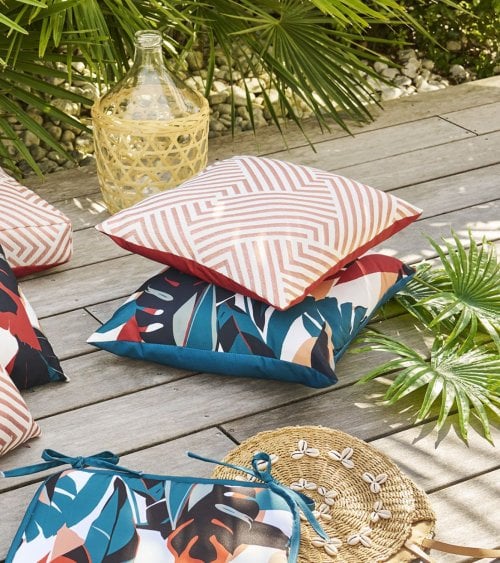 Cojín Geométrico para Exteriores