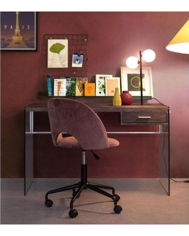 Silla de Oficina Giratoria de Terciopelo Linzey