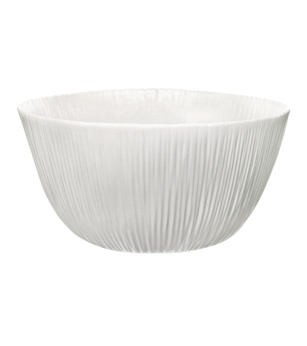 Ensaladera Blanca Coconut de Vidrio Opal