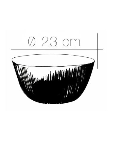 Ensaladera Blanca Coconut de Vidrio Opal