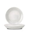 Plato Hondo Blanco Coconut de Vidrio Opal