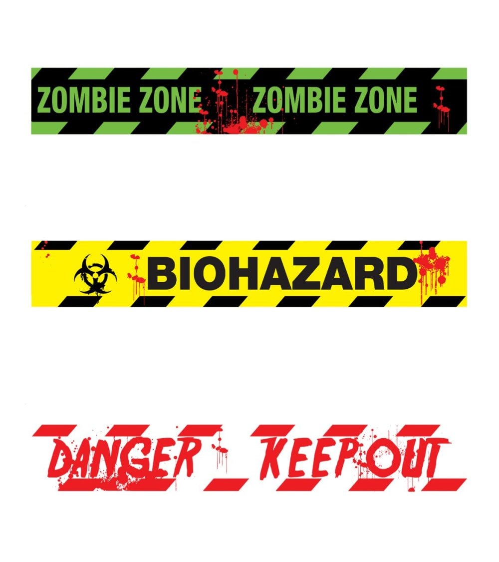 Cinta de Peligro para Decoración de Halloween