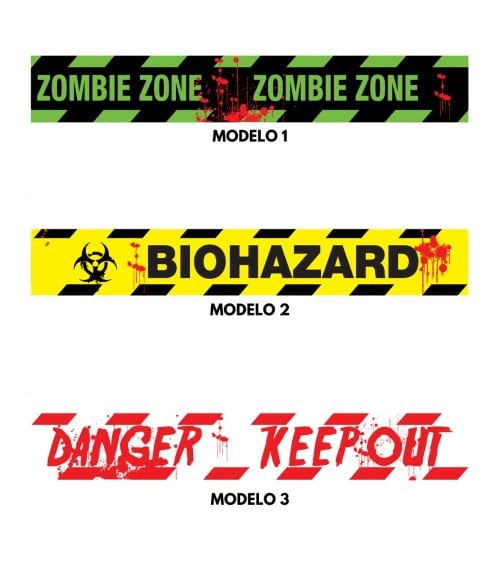 Cinta de Peligro para Decoración de Halloween